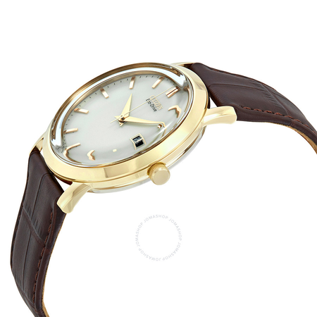 Citizen Eco-Drive Ivory Dial Brown Leather Men's Watch BM7193-07B