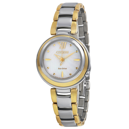 Citizen Eco Drive Sunrise Mother of Pearl Dial Ladies Watch EM0337-56D