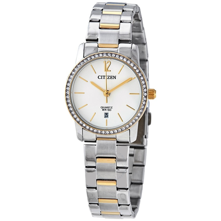 Citizen Quartz White Dial Ladies Watch EU6038-89A