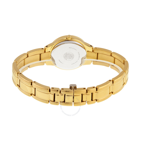 Citizen Silhouette Crystal Champagne Dial Gold Stainless Steel Quartz Ladies Watch EX1362-54P