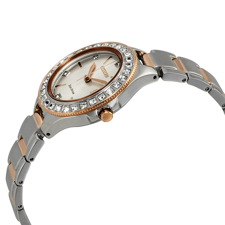 Citizen Silhouette Crystal Silver Dial Ladies Watch FE1196-57A