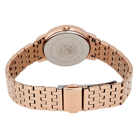 Citizen Silhouette Crystal White Mother Of Pearl Dial Ladies Watch EX1483-50D