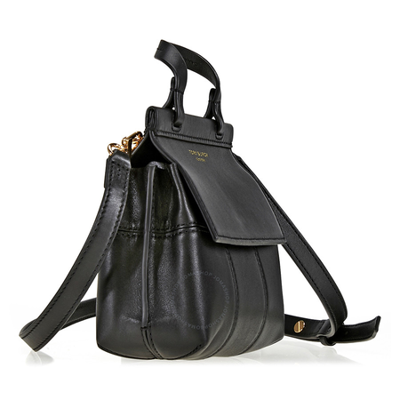 Tory Burch Block-T Mini Leather Satchel - Black 36777-009