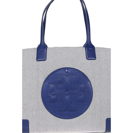 Tory Burch Ella Canvas Tote- Navy 45209-410