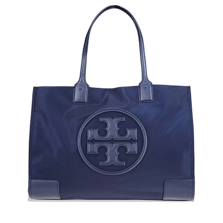 Tory Burch Ella Nylon Tote- Tory Navy 45207-405