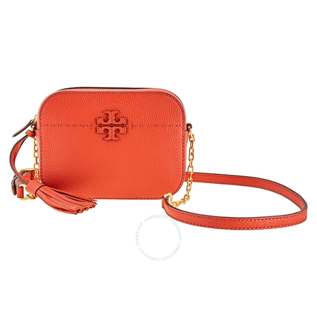 Tory Burch McGraw Leather Camera Bag- Lava 50584-821