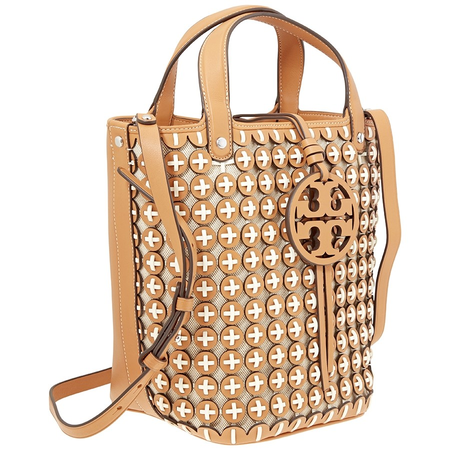 Tory Burch Miller Leather Chainmail Bucket Bag 56241-291