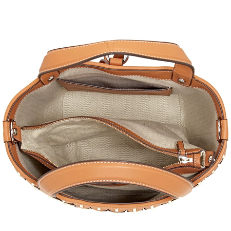 Tory Burch Miller Leather Chainmail Bucket Bag 56241-291