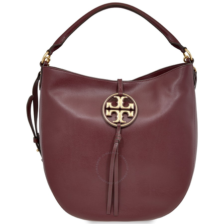 Tory Burch Miller Metal-logo Slouchy Hobo Bag- Port 61179-616