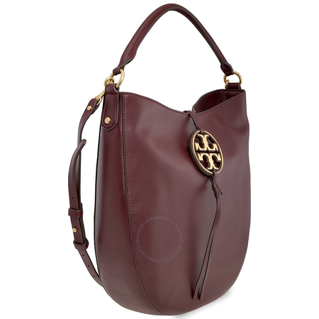 Tory Burch Miller Metal-logo Slouchy Hobo Bag- Port 61179-616