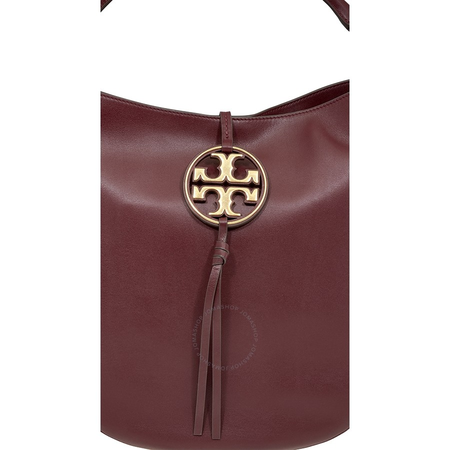 Tory Burch Miller Metal-logo Slouchy Hobo Bag- Port 61179-616