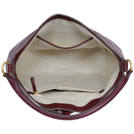 Tory Burch Miller Metal-logo Slouchy Hobo Bag- Port 61179-616