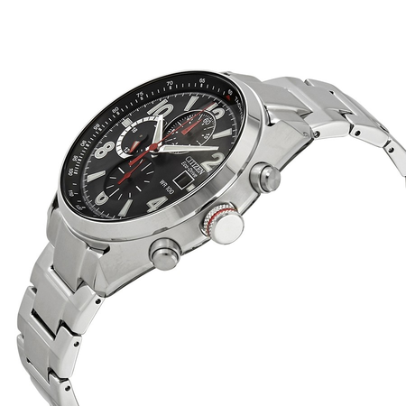 Citizen Chandler Eco-Drive Chronograph Black Dial Men's Watch CA0368-56E