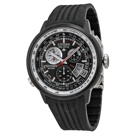 Citizen Chrono AT World Time Perpetual Calendar Black Dial Men's Watch BY0005-01E