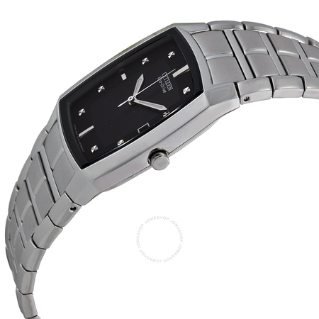 Citizen Eco Drive Black Dial Stainless Steel Men's Watch BM6550-58E