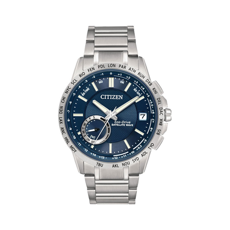 Citizen Eco-Drive Satellite Wave Blue Dial Stainless Steel Men's Watch CC3000-89L