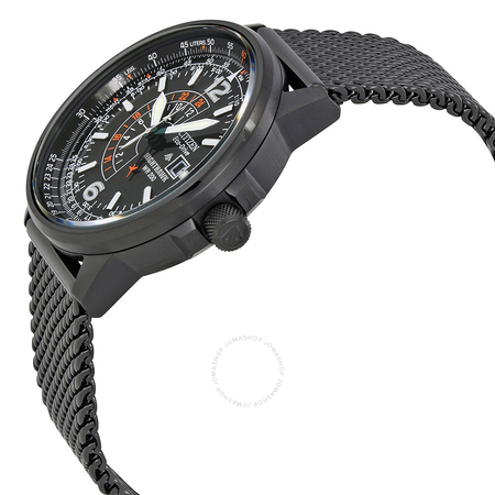 Citizen Nighthawk Pilots Black Dial Men's Watch BJ7009-58E