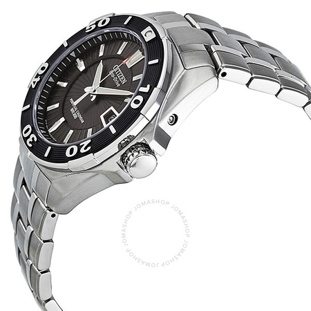 Citizen Signature Eco-Drive Black Dial Stainless Steel Men's Watch BL1250-55E