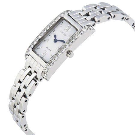 Citizen Silhouette Crystal White Dial Ladies Watch EX1470-51A