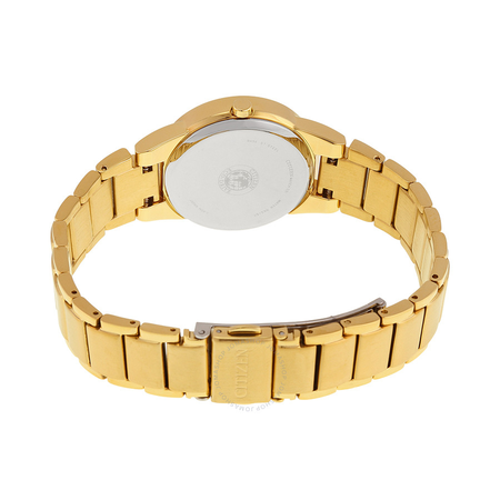 Citizen Axiom Black Dial Yellow Gold-tone Ladies Watch GA1052-55E
