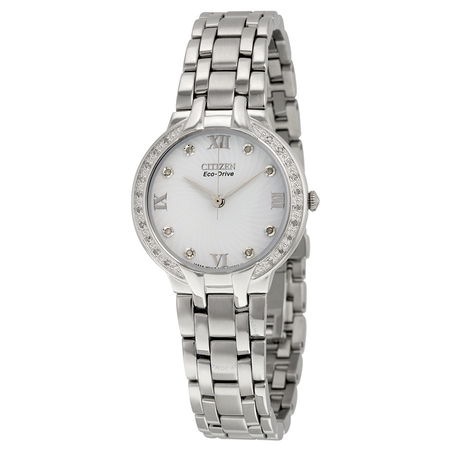 Citizen Bella Eco-Drive Diamond Dial Ladies Watch EM0120-58A