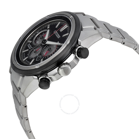 Citizen Eco Drive Black Dial Chronograph Titanium Men's Watch CA4240-82E