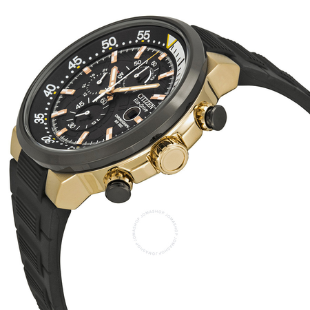 Citizen Eco Drive Endeavor Black Dial Black Polyurethane Strap Men's Watch CA0448-08E