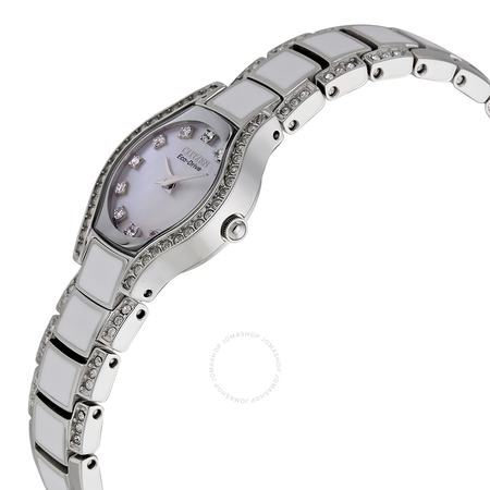 Citizen Normandie Mother of Pearl Dial Eco-Drive Ladies Watch EW9870-81D