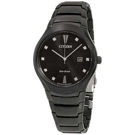 Citizen Paradigm Diamond Black Dial Men's Watch AW1555-56G