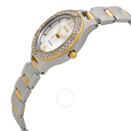 Citizen Silhouette Crystal Silver Dial Ladies Watch FE1164-53A