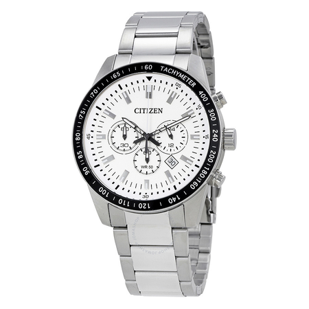 Citizen White Dial Men's Chronograph Watch AN8071-51A