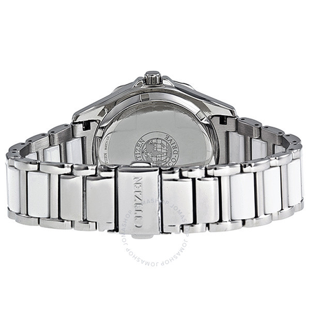 Citizen Ceramic Eco-Drive Diamond White Dial Ladies Watch EM0030-59A