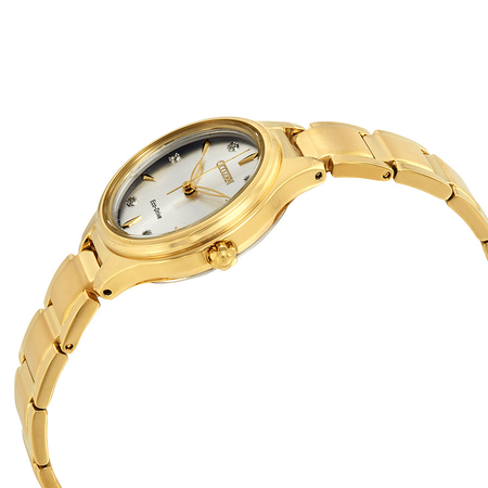Citizen Corso Silver Dial Ladies Gold-Tone Watch FE2102-55A