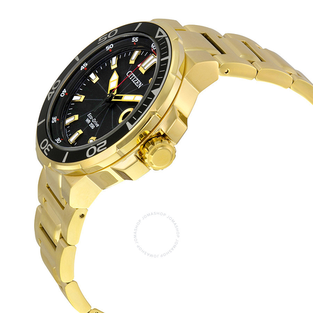 Citizen Endeavor Black Dial Gold-tone Men's Watch AW1422-50E