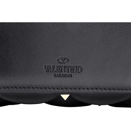 Valentino Candystud Quilted Shoulder Bag- Black QW0B0B83NAP-0NO