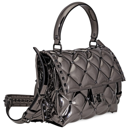 Valentino Candystud Top Handle Satchel- Grey RW2B0B55IIZ-W21