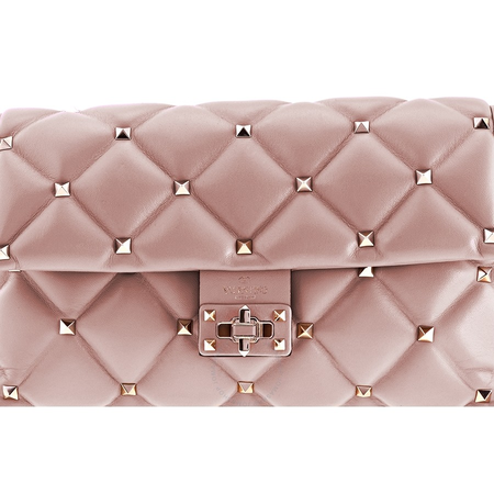 Valentino Ladies Clutch bag Candy Stud Nude Clutch W Chain B0B83 NAP P45
