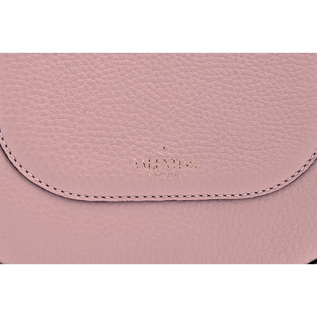 Valentino Pebbled Leather Crossbody- Lip Pink QW0B0A87VSL-I83