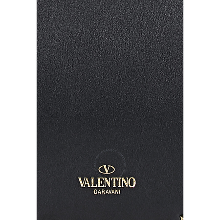 Valentino Rockstud Leather Clutch- Black PW2B0A88BOL 0NO