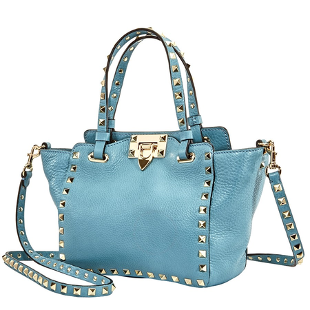 Valentino Rockstud Mini Tote- Blue RW0B0861VSF PI4