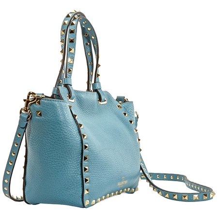 Valentino Rockstud Mini Tote- Blue RW0B0861VSF PI4