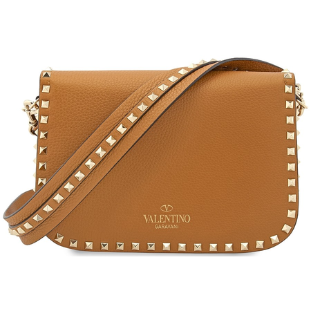Valentino Rockstud Shoulder Bag- Tan RW0B0C25VSL 0MU