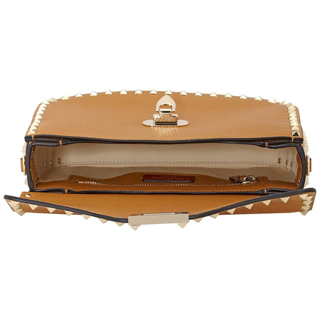 Valentino Rockstud Shoulder Bag- Tan RW0B0C25VSL 0MU