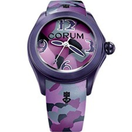Corum Bubble 42 Automatic Purple Camoflage dial Unisex Watch 082.413.98/0390 CA03