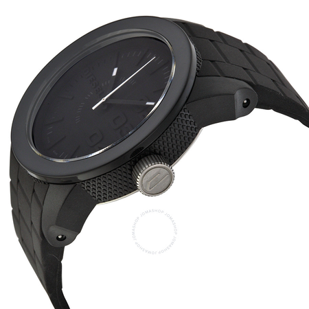 Diesel Color Domination Black Dial Black Silicone Unisex Watch DZ1437