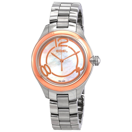 Ebel Onde Mother of Pearl Dial Stainless Steel Ladies Watch 1216104