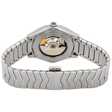 Ebel Wave Grande Automatic Silver Diamond Dial Ladies Watch 1216321