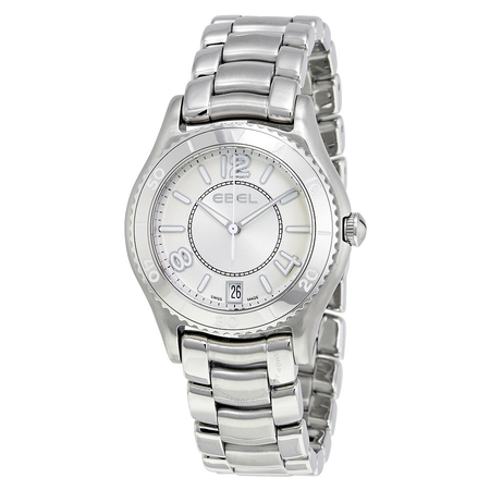 Ebel X-1 Silver Dial Stainless Steel Ladies Watch 1216107