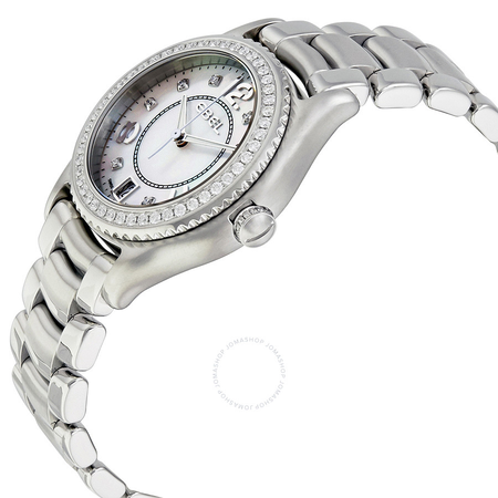Ebel X-1 Silver Diamond Dial Stainless Steel Ladies Watch 1216110