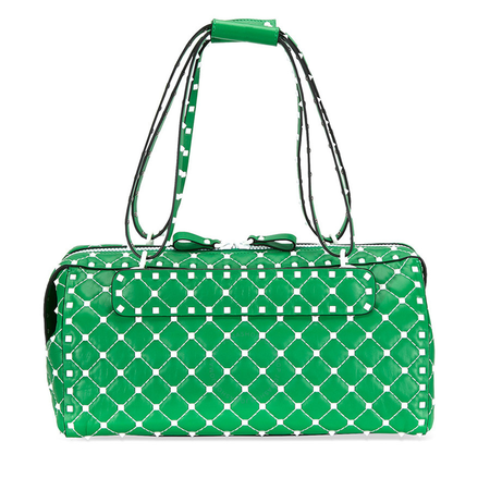 Valentino Rockstud Spike Duffle Bag - Green PW2B0B33RVH-0K2